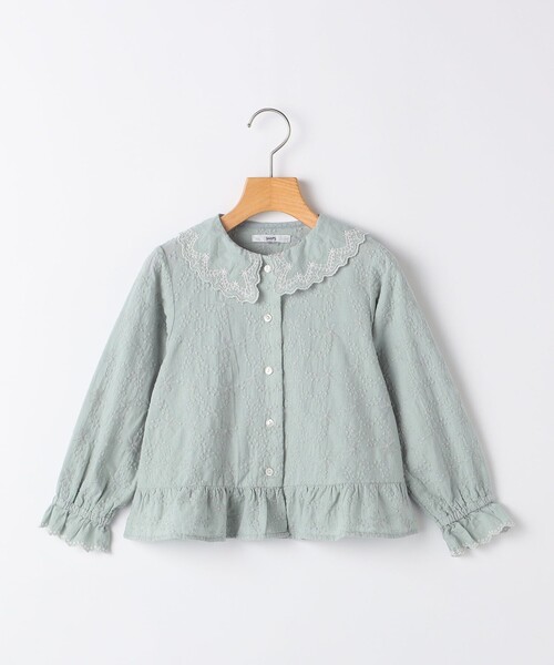 【セール】SHIPS KIDS:100～130cm / 刺繍 カラー ブラウス（シャツ/ブラウス）｜SHIPS（シップス）