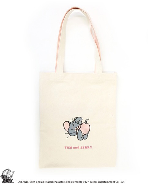 Tom&Jerry(トムアンドジェリー)の「【公式】TOM and JERRY タフィーおむつ カラバリトートバッグ(トートバッグ・レディース・ホワイト/ピンク/ブルー/グレー・FREE)」の9枚目の写真