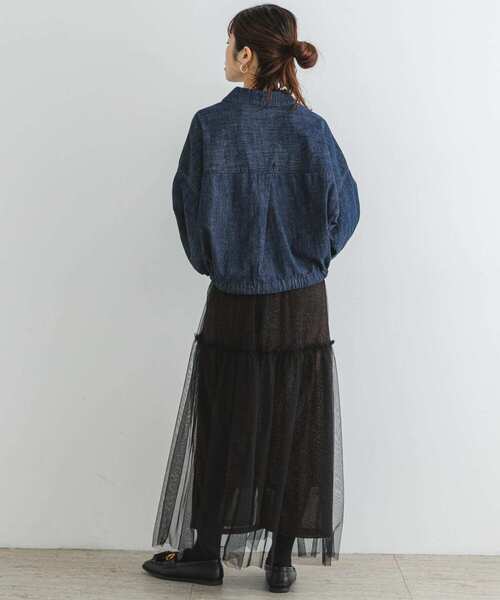 F by ROSSO(エフバイロッソ)の「F by ROSSO ラメチュールティアードスカート(スカート・レディース・ブロンズ/シルバー・FREE)」の14枚目の写真