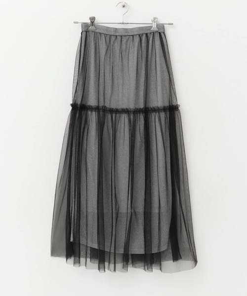 F by ROSSO(エフバイロッソ)の「F by ROSSO ラメチュールティアードスカート(スカート・レディース・ブロンズ/シルバー・FREE)」の19枚目の写真