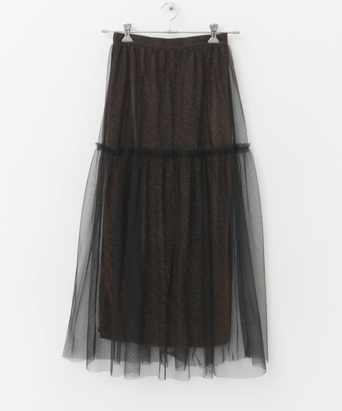 F by ROSSO(エフバイロッソ)の「F by ROSSO ラメチュールティアードスカート(スカート・レディース・ブロンズ/シルバー・FREE)」の20枚目の写真