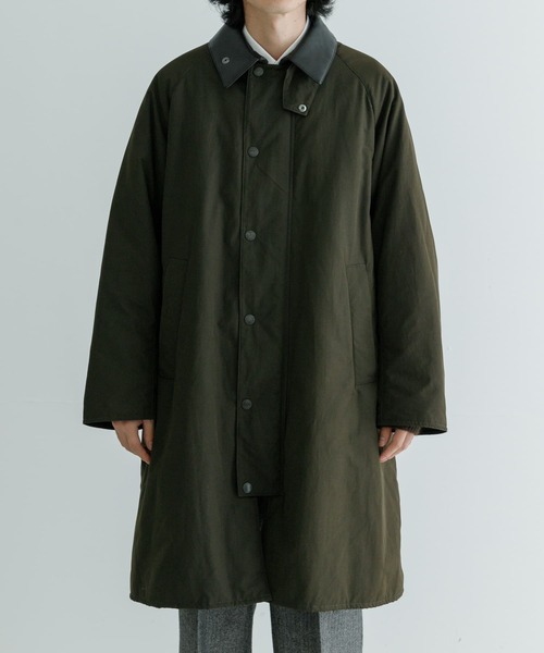 Barbour(バブアー)の「『別注』Barbour / URBAN RESEARCH PADDING EXMOOR(ステンカラーコート・メンズ・ライトカーキ/ネイビー/ブラック・38/40/42)」の18枚目の写真