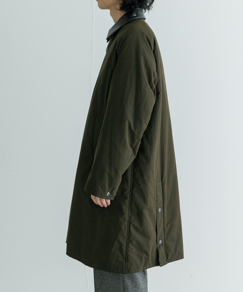 Barbour(バブアー)の「『別注』Barbour / URBAN RESEARCH PADDING EXMOOR(ステンカラーコート・メンズ・ライトカーキ/ネイビー/ブラック・38/40/42)」の19枚目の写真