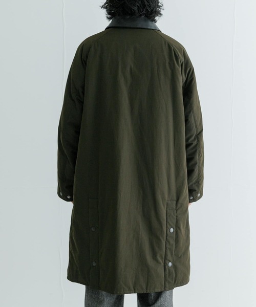 Barbour(バブアー)の「『別注』Barbour / URBAN RESEARCH PADDING EXMOOR(ステンカラーコート・メンズ・ライトカーキ/ネイビー/ブラック・38/40/42)」の20枚目の写真