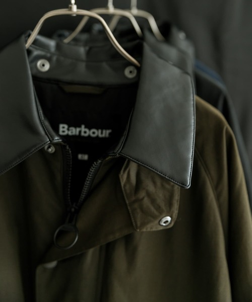 Barbour(バブアー)の「『別注』Barbour / URBAN RESEARCH PADDING EXMOOR(ステンカラーコート・メンズ・ライトカーキ/ネイビー/ブラック・38/40/42)」の21枚目の写真