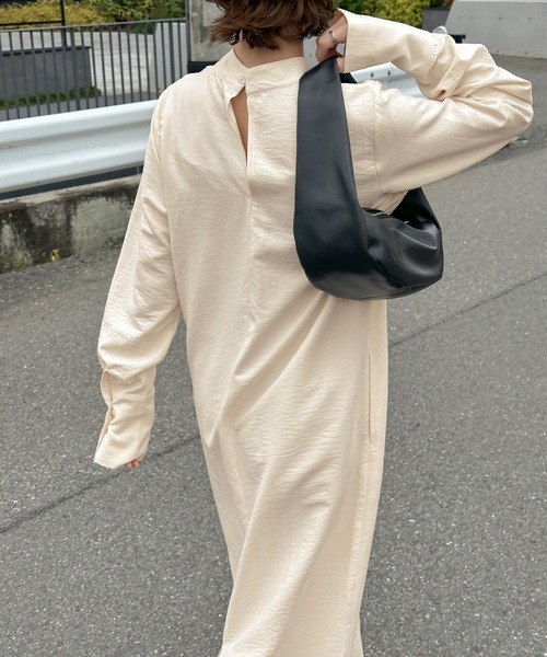 セール】ピーチスキンプチハイネックワンピース（ワンピース）｜select