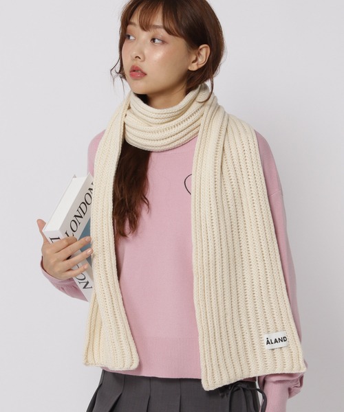 ALAND（エーランド）の「【UNISEX】ALAND／ニットリブマフラ