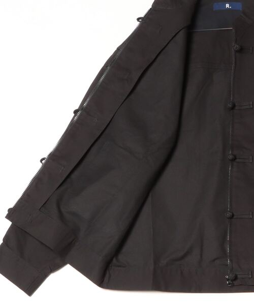 rehacer（レアセル）の「R. : Cotton Twill  Kung-fu Jacket（カバーオール・メンズ・ベージュ/ブラック・LARGE/MEDIUM）」の4枚目の写真