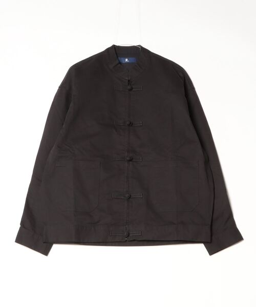 rehacer（レアセル）の「R. : Cotton Twill  Kung-fu Jacket（カバーオール・メンズ・ベージュ/ブラック・LARGE/MEDIUM）」の13枚目の写真