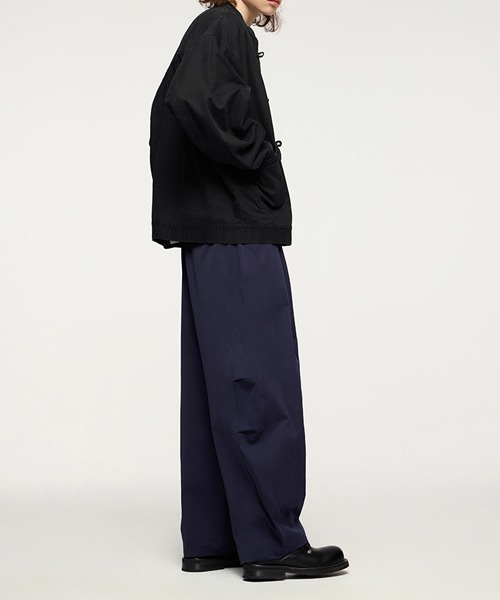 rehacer（レアセル）の「R. : Cotton Twill  Kung-fu Jacket（カバーオール・メンズ・ベージュ/ブラック・LARGE/MEDIUM）」の7枚目の写真