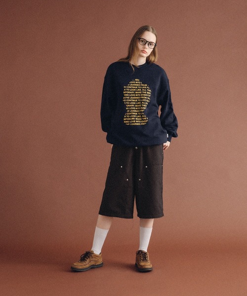 DRAW CODE PHONTO LOGOSWEAT/ドローコードフォントロゴスウェット