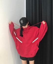 B'day（ビーデイ）の「【 B'day / ビーデー 】BIGシルエットスタンドZIPライン入りドルマンスリーブジャケット（ブルゾン）」