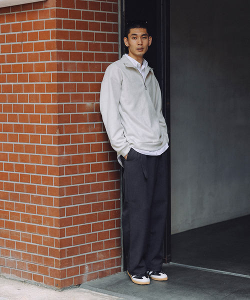 JOURNAL STANDARD(ジャーナルスタンダード)の「フェイクスエード ハーフジップスウェット(スウェット・メンズ・ライトグレー/グレー/サックスブルー/ブラック・LARGE/MEDIUM)」の21枚目の写真