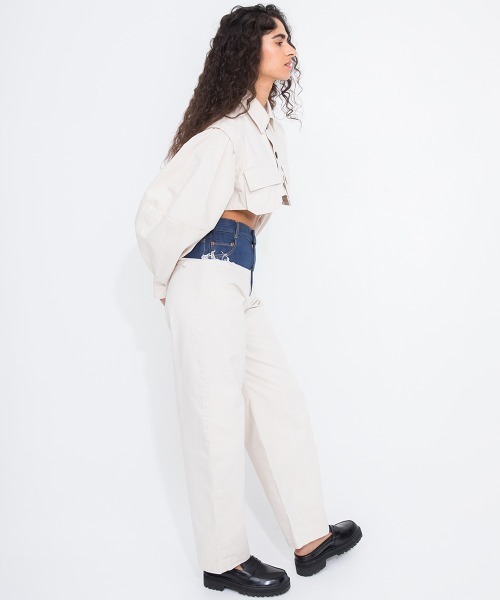 leinwande(ラインヴァンド)の「Short Shirts Jacket(ブルゾン・レディース・ベージュ/ホワイト/ブラウン・ONE SIZE)」の16枚目の写真