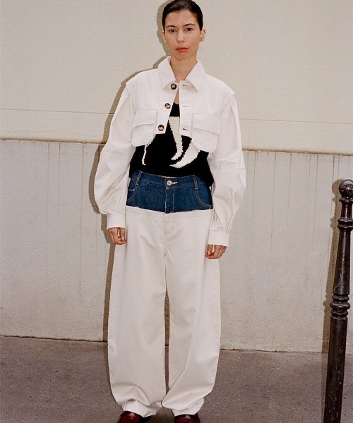 leinwande(ラインヴァンド)の「Short Shirts Jacket(ブルゾン・レディース・ベージュ/ホワイト/ブラウン・ONE SIZE)」の14枚目の写真