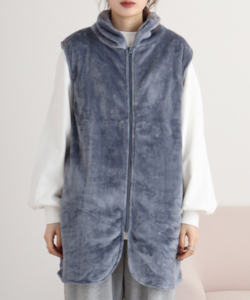 セール】ニューマイヤージップアップベスト（その他ルームウェア