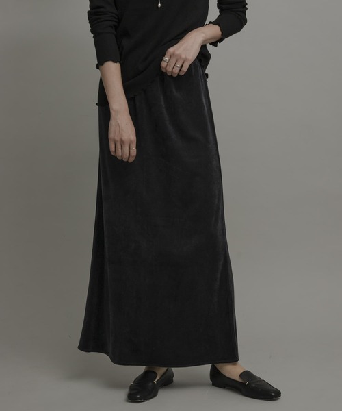 René basic スカート 黒　ベロア　/to be chic,foxey René basic スカート 黒 ベロア /to be chic,foxey