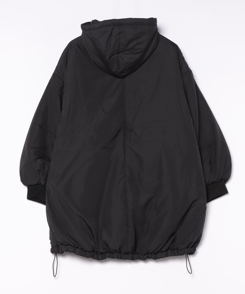 Didot.showroom(ディドット ショールーム)の「ミドル丈(コート丈)中綿フードダウン(ダウンジャケット/コート・レディース・ブラック/カーキ/オフホワイト・FREE)」の4枚目の写真
