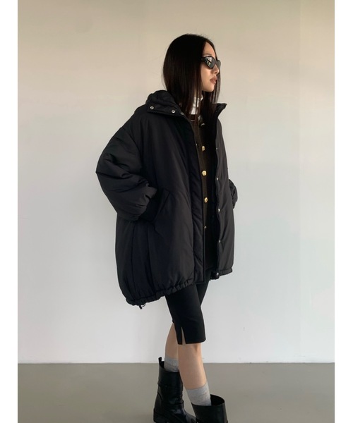 セール】ミドル丈（コート丈）中綿フードダウン（ダウンジャケット
