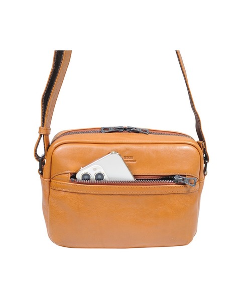 SEEKER(シーカー)の「【NOBLE】オイルレザー スクエアミニショルダー SKB-NB09(ショルダーバッグ・メンズ・ネイビー/グリーン/ワイン/ブラック/キャメル・FREE)」の6枚目の写真