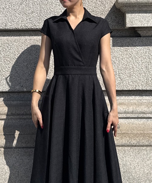 JENNE(ジェンヌ)の「サマーツイードバルーンドレス(ワンピース・レディース・ホワイト/ブルー/ブラック・SMALL/MEDIUM/LARGE)」の6枚目の写真