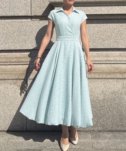 JENNE(ジェンヌ)の「サマーツイードバルーンドレス(ワンピース・レディース・ホワイト/ブルー/ブラック・SMALL/MEDIUM/LARGE)」の22枚目の写真