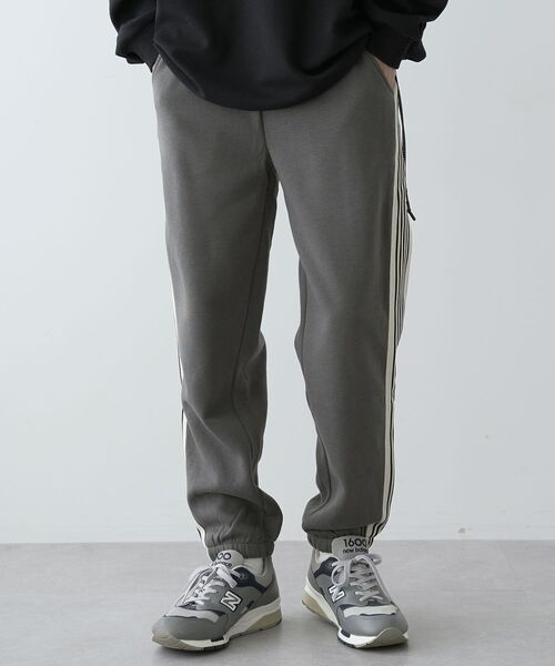 CRAFT STANDARD BOUTIQUE（クラフトスタンダードブティック）の「【ユニセックス】裏起毛トラックパンツ（スウェットパンツ・レディース・杢グレー/チャコールグレー/ホワイト/ブラック・M/L/XL）」の4枚目の写真