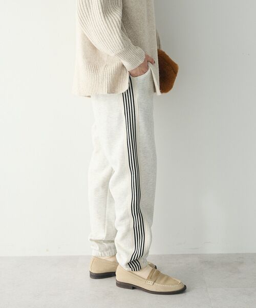 CRAFT STANDARD BOUTIQUE（クラフトスタンダードブティック）の「【ユニセックス】裏起毛トラックパンツ（スウェットパンツ・レディース・杢グレー/チャコールグレー/ホワイト/ブラック・M/L/XL）」の7枚目の写真