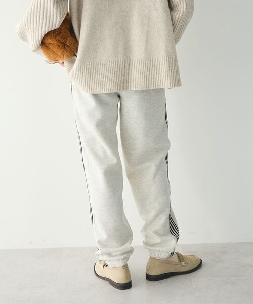 CRAFT STANDARD BOUTIQUE（クラフトスタンダードブティック）の「【ユニセックス】裏起毛トラックパンツ（スウェットパンツ・レディース・杢グレー/チャコールグレー/ホワイト/ブラック・M/L/XL）」の8枚目の写真
