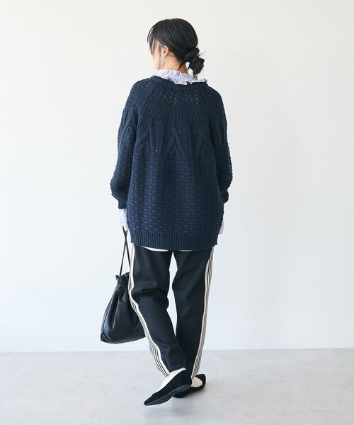 CRAFT STANDARD BOUTIQUE（クラフトスタンダードブティック）の「【ユニセックス】裏起毛トラックパンツ（スウェットパンツ・レディース・杢グレー/チャコールグレー/ホワイト/ブラック・M/L/XL）」の17枚目の写真