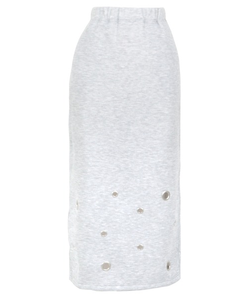 KOBE LETTUCE（コウベレタス）の「[ 裏起毛 ] アイレットヘムスウェットスカート（スカート・レディース・ブラック/グレー/オフホワイト・M）」の16枚目の写真