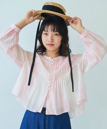 bulle de savon 夜のキンモクセイ刺繍ブラウス