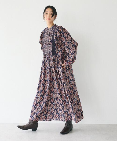 CRAFT STANDARD BOUTIQUE（クラフトスタンダードブティック）の「シャーリング袖フリルワンピース（ワンピース・レディース・レッド系その他2/ブラック/イエロー系その他・FREE）」の16枚目の写真