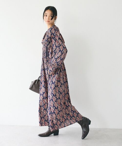 CRAFT STANDARD BOUTIQUE（クラフトスタンダードブティック）の「シャーリング袖フリルワンピース（ワンピース・レディース・レッド系その他2/ブラック/イエロー系その他・FREE）」の17枚目の写真