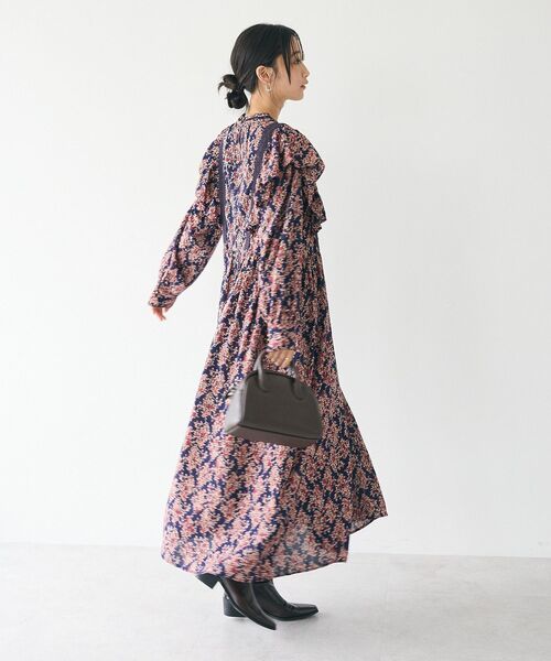 CRAFT STANDARD BOUTIQUE（クラフトスタンダードブティック）の「シャーリング袖フリルワンピース（ワンピース・レディース・レッド系その他2/ブラック/イエロー系その他・FREE）」の19枚目の写真