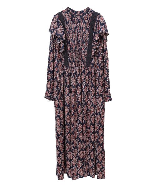 CRAFT STANDARD BOUTIQUE（クラフトスタンダードブティック）の「シャーリング袖フリルワンピース（ワンピース・レディース・レッド系その他2/ブラック/イエロー系その他・FREE）」の12枚目の写真