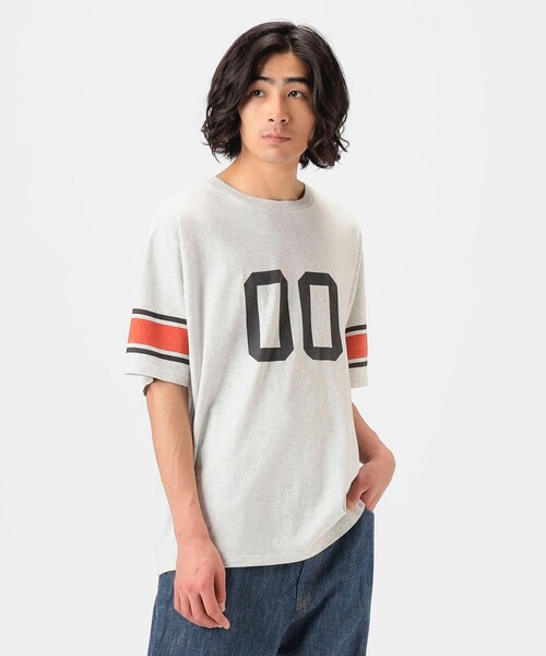 Tシャツ・カットソー BEAMS FW24 Printed shirt (38010112139 60) BEAMS（ビームス）MARATHON Tシャツ（Tシャツ・カットソー T