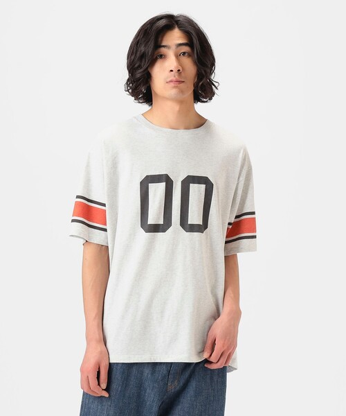 B:MING by BEAMS（ビーミングバイビームス）の「フットボール Tシャツ（Tシャツ/カットソー・メンズ・ネイビー/シルバー・XL/L/M/S）」の6枚目の写真