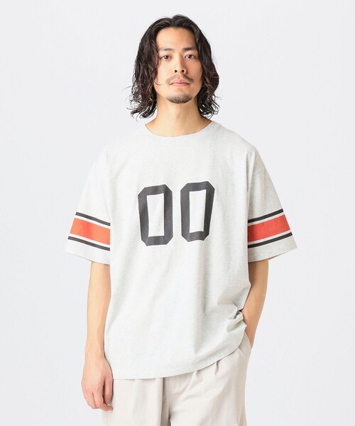 B:MING by BEAMS（ビーミングバイビームス）の「フットボール Tシャツ（Tシャツ/カットソー・メンズ・ネイビー/シルバー・XL/L/M/S）」の9枚目の写真