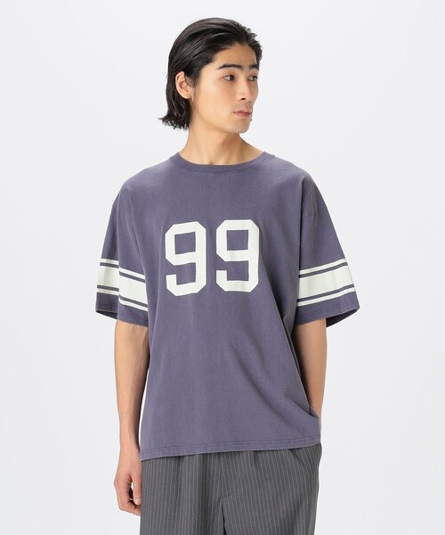 B:MING by BEAMS（ビーミングバイビームス）の「フットボール Tシャツ（Tシャツ/カットソー・メンズ・ネイビー/シルバー・XL/L/M/S）」の13枚目の写真