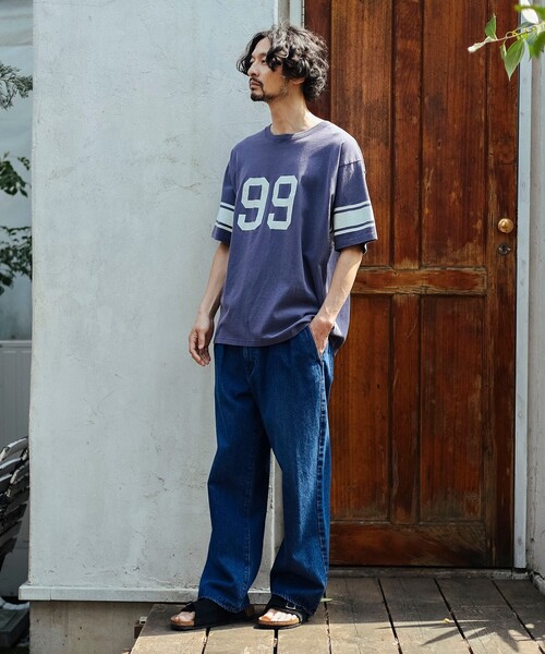 B:MING by BEAMS（ビーミングバイビームス）の「フットボール Tシャツ（Tシャツ/カットソー・メンズ・ネイビー/シルバー・XL/L/M/S）」の16枚目の写真
