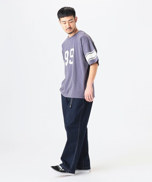 B:MING by BEAMS（ビーミングバイビームス）の「フットボール Tシャツ（Tシャツ/カットソー・メンズ・ネイビー/シルバー・XL/L/M/S）」の21枚目の写真