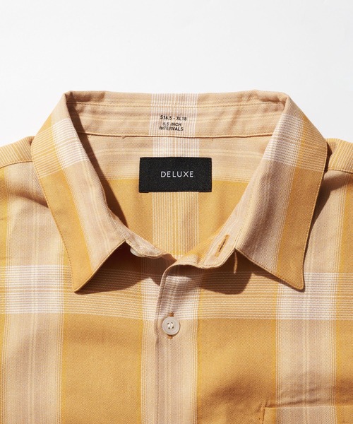 DELUXE（デラックス）の「PONTIAC（シャツ/ブラウス・メンズ・ネイビー/オレンジ・MEDIUM/LARGE）」の6枚目の写真