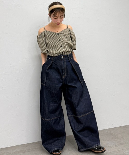 GISELe 4月号掲載】atelier SOMETHING TUCK BALLOON WIDE/タック