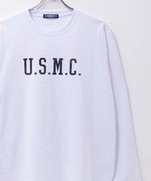 T-GRAPHICS ミリタリープリント長袖Tシャツ