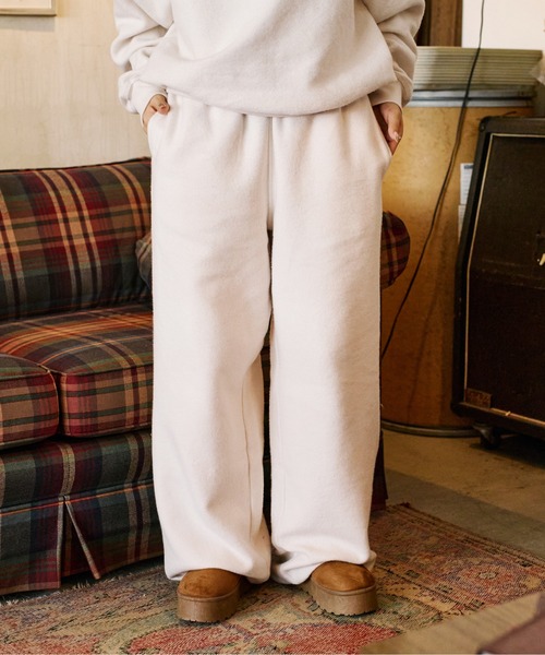 sedacle（セダクル）の「起毛トライバルスウェットパンツ【SETUP着用可能】（スウェットパンツ・メンズ・チャコールグレー/アイボリー/レッド・SMALL/MEDIUM/LARGE）」の4枚目の写真