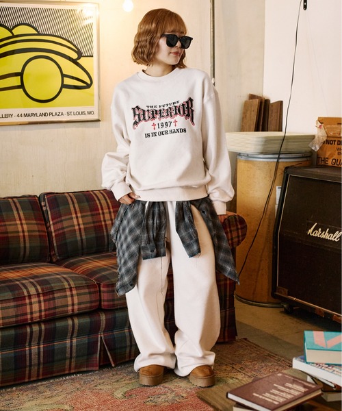 sedacle（セダクル）の「起毛トライバルスウェットパンツ【SETUP着用可能】（スウェットパンツ・メンズ・チャコールグレー/アイボリー/レッド・SMALL/MEDIUM/LARGE）」の7枚目の写真