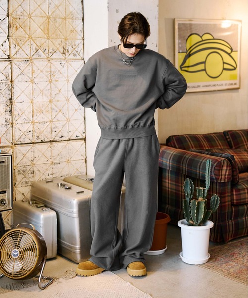 セール】起毛トライバルスウェットパンツ【SETUP着用可能