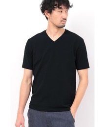 HIGH STREET | HIGH STREET∴RIPAトライアングルモノグラムVネック半袖カットソー(Tシャツ/カットソー)