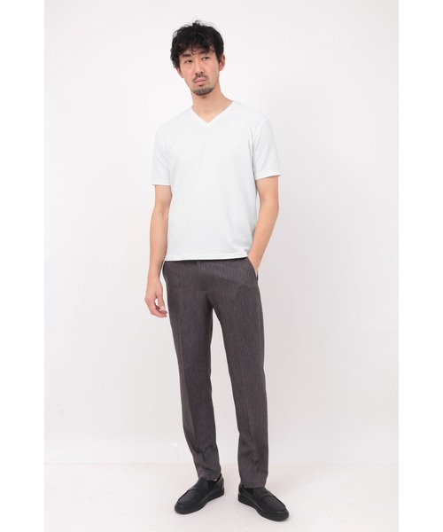 HIGH STREET(ハイストリート)の「HIGH STREET∴RIPAトライアングルモノグラムVネック半袖カットソー(Tシャツ/カットソー・メンズ・ホワイト/ブラック・L/LL/M)」の10枚目の写真
